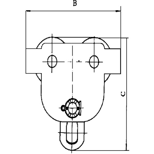 Heavy-Duty Manual Trolley - SBT Series, 11000 lbs. (5 tons) Nassau Supply