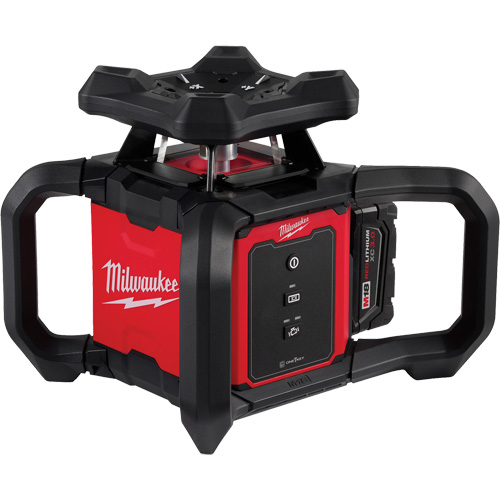 M18 Red Exterior Rotary Laser Level Kit with Receiver, 2000' (609.6 m) Nassau Supply