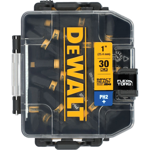 30-Piece FLEXTORQ&reg; Impact Driver Bit Set, Phillips, #2, 1/4" Drive Nassau Supply