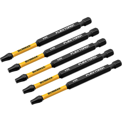 FLEXTORQ&reg; Impact Driver Bit, Torx, T-25 Tip, 1/4" Drive Size, 3-1/2" Length Nassau Supply