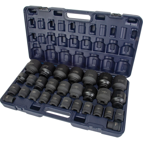 Jeu de douilles SAE, 29 Mcx, Chocs, Prise de 3/4" Nassau Supply