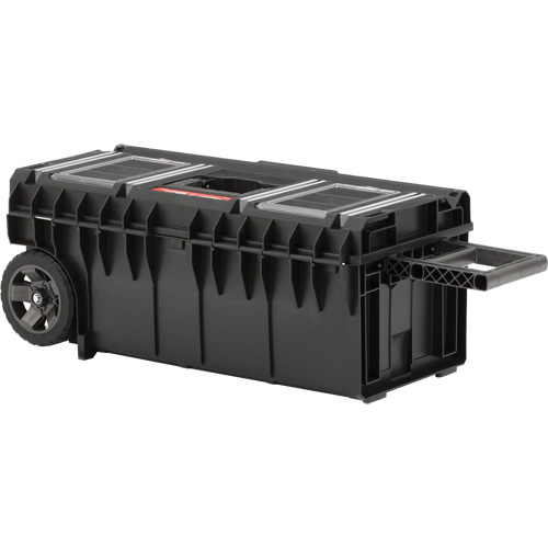 Arx Long Rolling Tool Chest, 31-1/5" x 15-1/5" x 12-7/10", Black Nassau Supply
