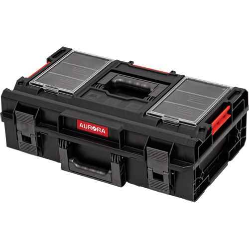Arx Small Toolbox, 23" x 15" x 7-1/2", Black Nassau Supply