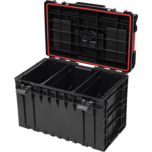 Arx Large Toolbox, 23" x 15-1/5" x 16-1/2", Black Nassau Supply
