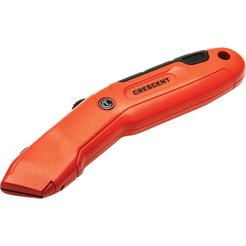 Auto-Retracting Safety Knife, 1", Steel, Aluminum Handle Nassau Supply