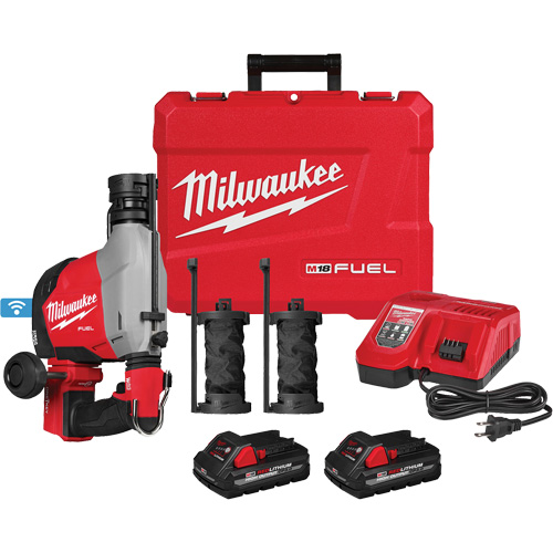 Marteau rotatif &agrave; la verticale FUEL avec extracteur de poussi&egrave;re int&eacute;gr&eacute;, 18 V, 5/8", 1310 tr/min Nassau Supply