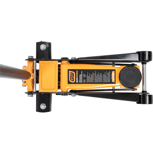 Cric &agrave; planchers pour usage intensif, 3 tonne(s) Capacit&eacute;, 5-1/4" Abaiss&eacute;e, 18-1/4" &eacute;lev&eacute;e, Hydraulique &agrave; main Nassau Supply
