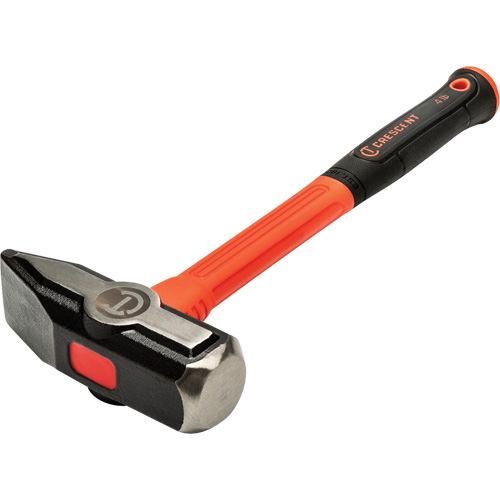Fiberglass Blacksmith Hammer, 4 lbs Head Weight, 14" L Nassau Supply