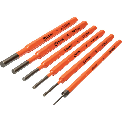 Pin Punch Set, 6 Pieces Nassau Supply