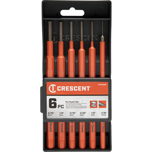 Pin Punch Set, 6 Pieces Nassau Supply