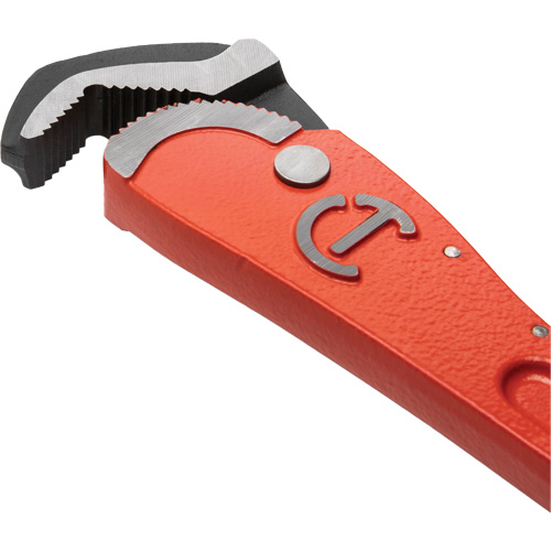 Cl&eacute; pour tuyau acier auto-ajustable, Cap des m&acirc;choires 1-1/2", Longueur 12", Fini Rev&ecirc;tement en poudre, Prise Non-ergonomique Nassau Supply