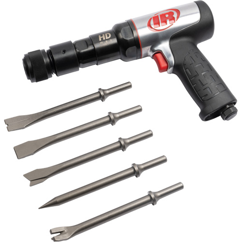 Ensemble de marteau pneumatique avec ciseau 5 mcx, 2,66 pi, cu/min, 1/4" NPT, 2600 coups/min, 3/4" x 3" (19mm x 76mm) Nassau Supply