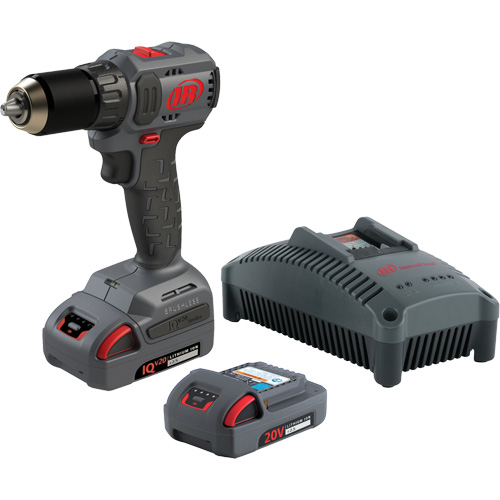 Ensemble de perceuse-tournevis compact sans fil, Lithium-ion, 20 V, Mandrin 1/2", Couple 37 lb-pi Nassau Supply