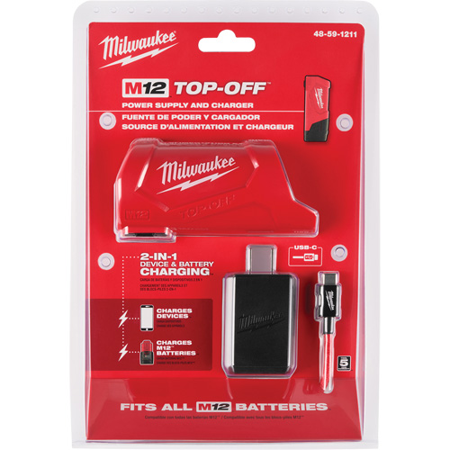 Bloc d'alimentation et chargeur M12 TOP-Off, 12 V, Lithium-ion Nassau Supply
