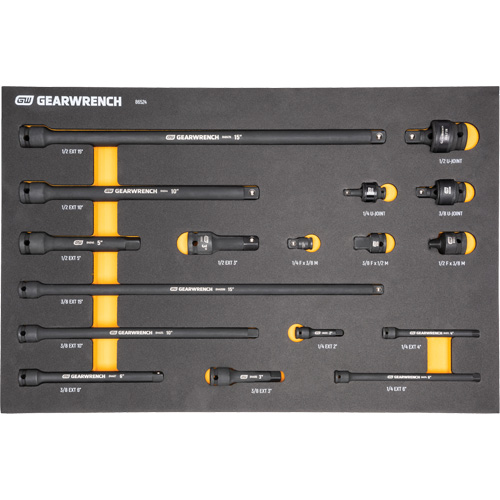 Mechanics Tool Set in Modular Foam Trays with Storage Unit, 247 Pieces Nassau Supply