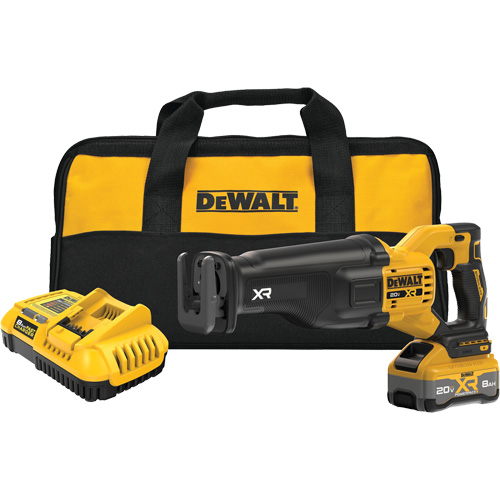MAX* XR&reg; Brushless Cordless Reciprocating Saw Kit with XR POWERPACK, 20 V, Lithium-Ion Battery, 3000 SPM Nassau Supply