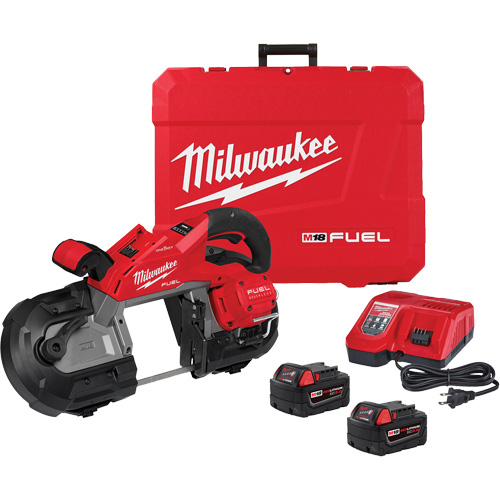 Ensemble de scie &agrave; ruban &agrave; g&acirc;chette double &agrave; coupe profonde M18 Fuel, 18 V, 5" Capacit&eacute; Nassau Supply