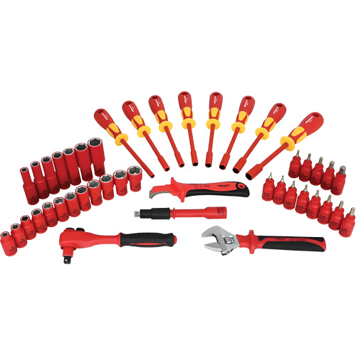 Insulated Socket & Tool Set, 44 Pcs Nassau Supply