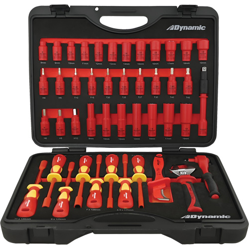 Insulated Socket & Tool Set, 44 Pcs Nassau Supply