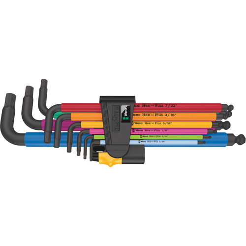 950/9 Hex-Plus Multicolour L-Key Set, 9 Pcs., Imperial Nassau Supply