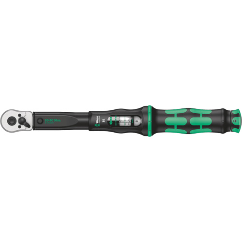 Click-Torque B Torque Wrench with Reversible Ratchet, Click, 3/8" Square Drive, 10 - 50 Nm Nassau Supply