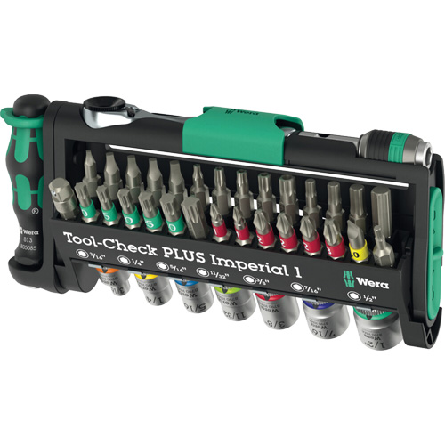 Tool-Check PLUS Imperial 1 Tool Set, 39 Pcs, 1/4" Drive Size Nassau Supply