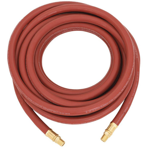 AH3825RB Hose, Air, Rubber, 3/8" dia. x 25', 300 psi, 1/4 NPT Nassau Supply