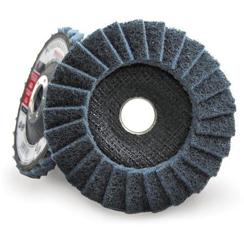 Disque &agrave; lamelles incurv&eacute; pour traitement de surface POWERBLEND SCD, 4-1/2" x 7/8", Type 29, Grain Fin Nassau Supply