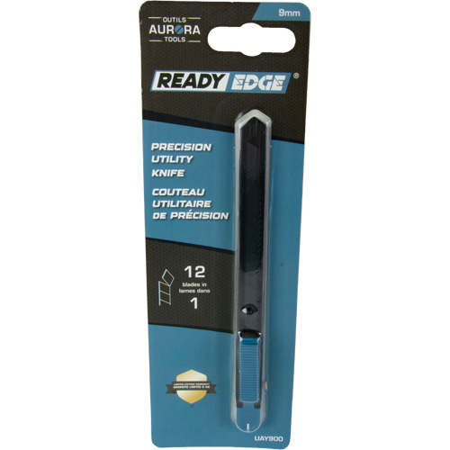 9mm Standard-Duty Knife, Stainless Steel, Plastic Handle Nassau Supply