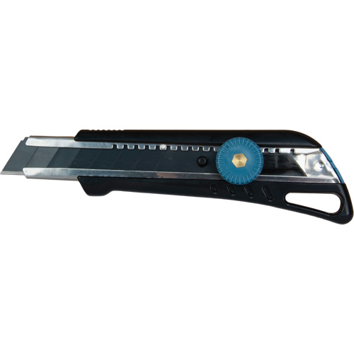 18mm Professional Knife with Ratchet, Stainless Steel, Heavy-Duty, Plastic Handle Nassau Supply