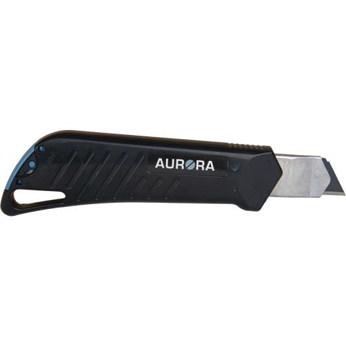 18mm Professional Knife with Ratchet, Stainless Steel, Heavy-Duty, Plastic Handle Nassau Supply