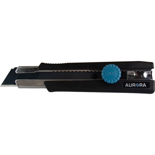 Couteau r&eacute;tractable de 25 mm, Acier inoxydable, Robuste, Prise en Caoutchouc Nassau Supply