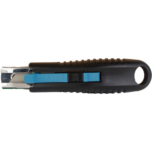 Standard-Duty Retractable Safety Knife, Stainless Steel, Rubber Handle Nassau Supply
