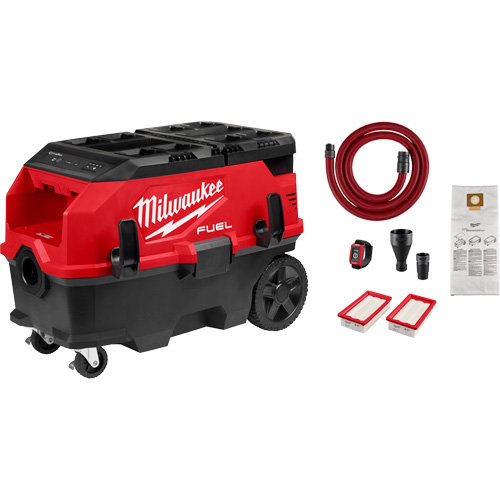M18 FUEL PACKOUT 9 Gallon Dual-Battery Dust Extractor with VACLINK, 27-3/4" x 16-3/4" x 19" Nassau Supply