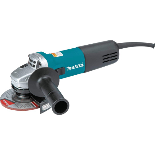 Angle Grinder with AC/DC Thumb Switch, 4-1/2", 120 V, 7.5 A, 11000 RPM Nassau Supply