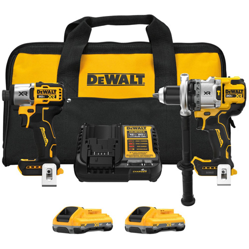 MAX* XR&reg; 3-Speed Hammer Drill & Impact Driver 2-Tool Combo Kit with XR POWERPACK Batteries, Lithium-Ion, 20 V Nassau Supply