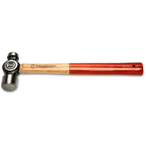 Ball Pein Hammer, 32 oz. Head Weight, Polished Face, Wood Handle Nassau Supply