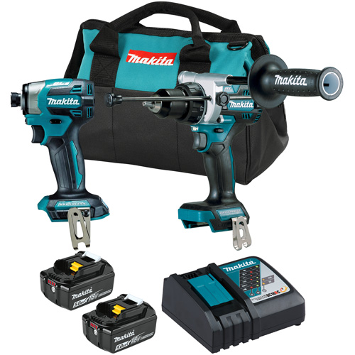 LXT Brushless Cordless Impact Driver & Hammer Drill/Driver Combo Kit, Lithium-Ion, 18 V Nassau Supply