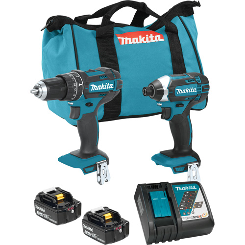 LXT Cordless Impact Driver & Hammer Drill/Driver Combo Kit, Lithium-Ion, 18 V Nassau Supply