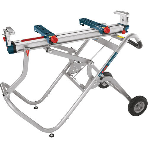 Support pour scie &agrave; onglets Gravity-Rise avec roues Nassau Supply