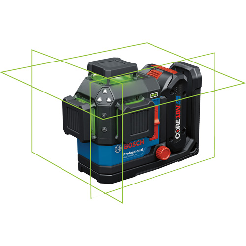 Laser dalignement/nivellement 360 connect&eacute; &agrave; faisceau vert &agrave; trois points Nassau Supply