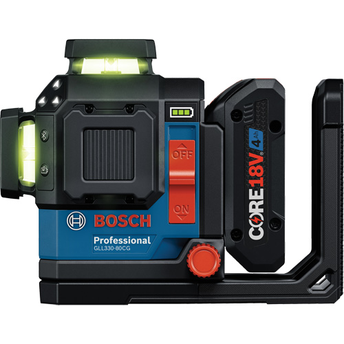 Laser dalignement/nivellement 360 connect&eacute; &agrave; faisceau vert &agrave; trois points Nassau Supply