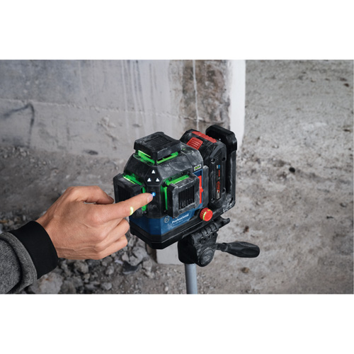 Laser dalignement/nivellement 360 connect&eacute; &agrave; faisceau vert &agrave; trois points Nassau Supply