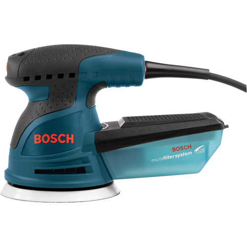 Palm Random Orbit Sander/Polisher, 5" Sand Paper, 2.5 A, 120 V Nassau Supply