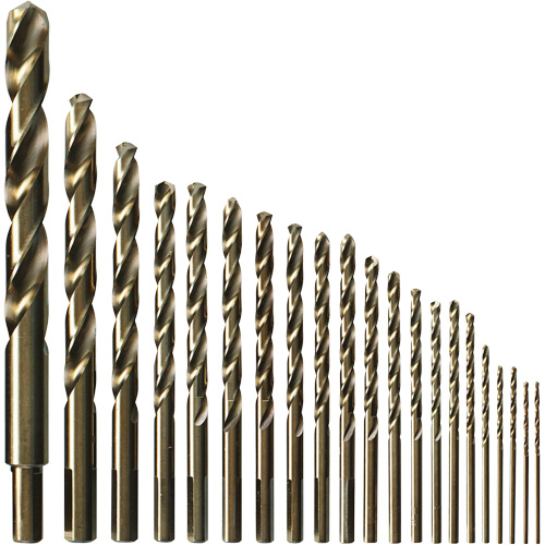 Drill Bit Set, 21 Pieces, Cobalt Nassau Supply