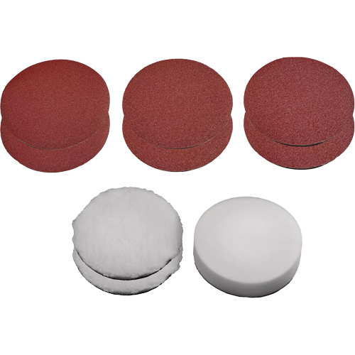 9-Piece Polishing & Sanding Kit, 7" Dia. Nassau Supply