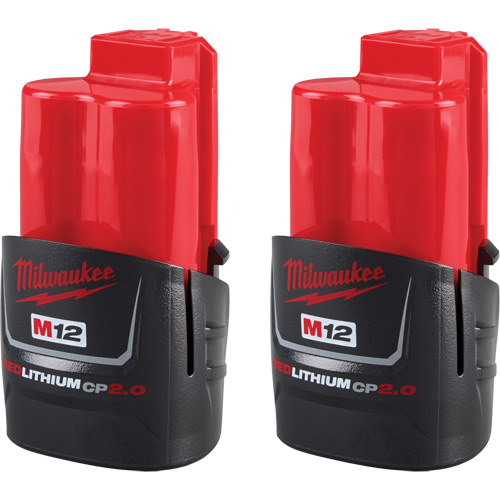 M12 REDLITHIUM CP2.0 Compact Batteries, Lithium-Ion, 12 V, 2 Ah Nassau Supply
