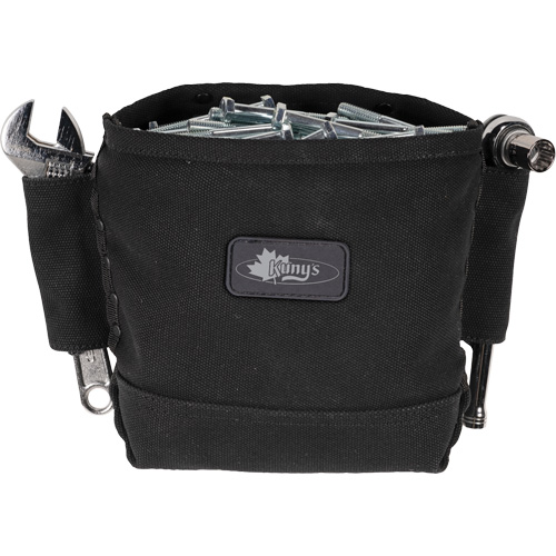 Sac Phantom pour &eacute;crous et boulons avec 2 manchons, Toile, 3 pochettes, Noir Nassau Supply