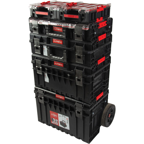 Ensemble de d&eacute;part roulant de coffres &agrave; outils Arx de 5 morceaux, 25-1/5" x 19" x 54-3/5", Noir Nassau Supply