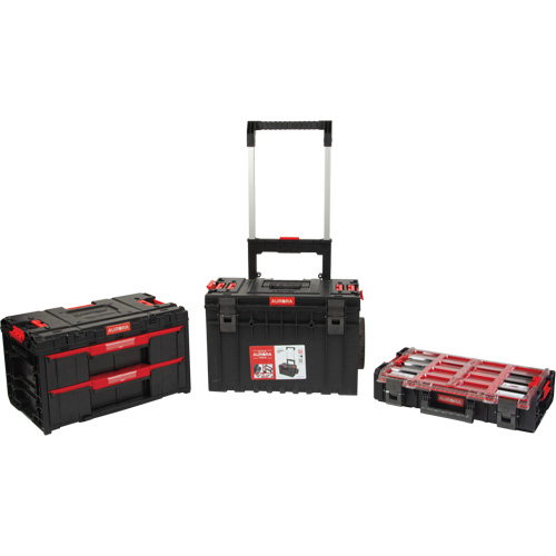 3-Piece Arx&reg; Rolling Toolbox Base Set, 25-1/5" x 19" x 42-2/5", Black Nassau Supply
